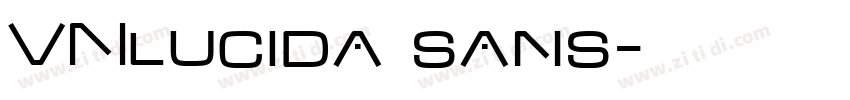VNlucida sans字体转换
